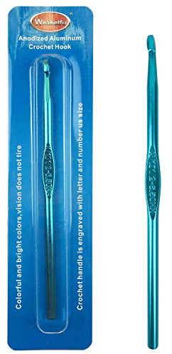 Weabetfu Aluminum Crochet Hook,Soft Grip Crocheting Hooks for Knitting Craft Yarn,Crochet Hooks Size K,6.5mm-New