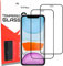 QUITECO Verre Trempé pour iPhone 11 Pro/iPhone XS/iPhone X [2 PIÈCES] Vitre Protection d'écran Film Protecteur Couverture Complète 5D