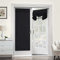 Set di 2 pannelli di tende per portafinestra, fissaggio con velcro senza fori, oscuranti, termicamente isolate e antipolvere, per porta scorrevole/interna, 66 x 172,7 cm (nero)