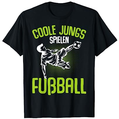 Coole Jungs spielen Fußball Fußballer Kinder Jungen T-Shirt