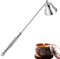 Esteopt Extintor de velas para velas, extintor de velas de acero inoxidable, con mango largo y caja de regalo, embalaje adecuado para regalos (plata)