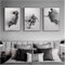 HMXQLW Schwarz Weiß Abstrakte Basketball Bilder Wohnzimmer Leinwand Bild Grosses Bilder Poster und Drucke Wandkunst Malerei Schlafzimmer Wohnzimmer Dekoration X3 Kein Rahmen (60X90CM)