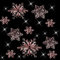 HERZWILD Decorazioni per albero di Natale con fiocchi di neve, 35 pezzi – cristallo acrilico trasparente fiocchi di neve decorazione albero di Natale (rosa)
