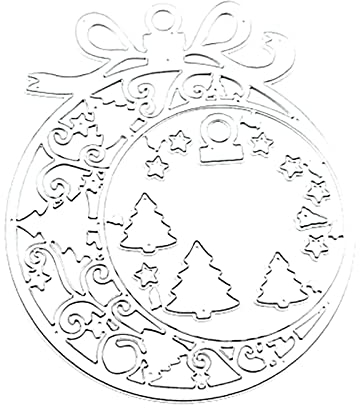 Stanzschablonen Weihnachten, Weihnachtsmann und Weihnachtsbaum Stanzformen, Metall Prägeschablonen, Weihnachtsschablonen für DIY Scrapbooking, Karten, Fotoalbum, Papierhandwerk (Set D)