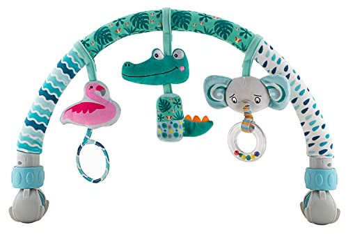 caterbee Baby-Aktivitätsreisebogen-Stubenwagen-Spielzeug für Kleinkinder (Tier)