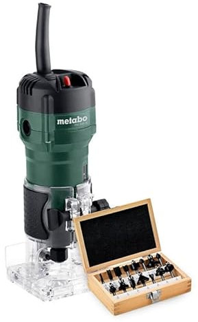 Affleureuse filaire 500 W ⌀6 mm FM 500-6 avec lot de fraises - METABO 601741180