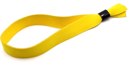 Europaband 50 Stück Stoff Armbänder - ID-Armbänder für Veranstaltungen (gelb)