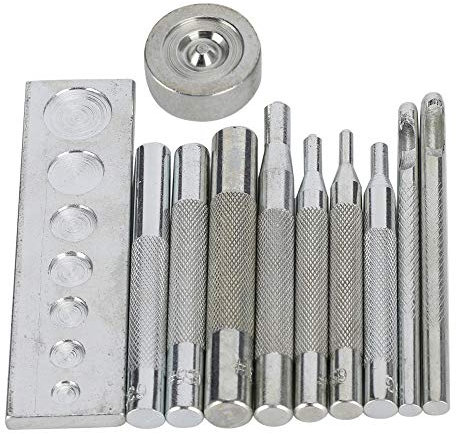 Poinçon Snap Kit Rivet Ensemble Snap Boucle Boutons-pression Outil Setter Pinces Bouton Outils Installation Cuir Main Presse Boutons-pression