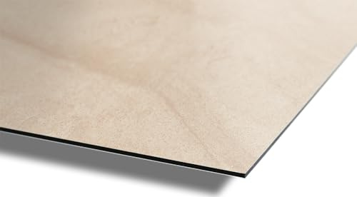 AUPROTEC Aluverbundplatte 3mm Bourgogne Hellbeige 2550 x 1500 mm Rückwandpaneel Aluminium Verbund Platte I wasserbeständige Wandverkleidung I Wanddeko für Wohn- und Feuchträume Auswahl: 255x150 cm