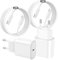 Lot de 2 Chargeur USB C Rapide for iPhone 16 15,20W USB C Chargeur avec 2m Câble C vers C pour Apple iPhone 16 15 Pro/Max/Plus/iPad Pro, Air, Mini,Samsung Galaxy S25/S24/S23+