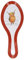 KIUB Melamine Spoon Rest - Scottish Cow in Nature Design - Length 24.5 cm (10 inches)