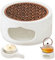 Stövchen für Teekanne, Teewärmer aus Keramik mit Teelichthalter und Herdmatte, Teekannenwärmer Teestövchen für die Wärmeerhaltung von Tee und Kaffee