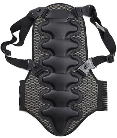 JTQYFI Protector de espalda unisex para adultos, adolescentes, esquí, snowboard, patinaje, motociclismo, deportes al aire libre