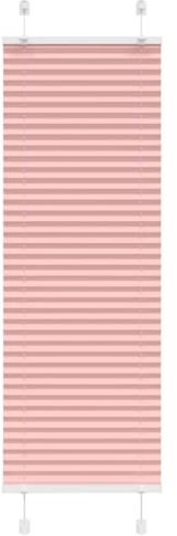 vidaXL Plissee Rosa 50x100 cm Stoffbreite 49,4 cm Polyester, Faltrollo, Klemmfix, Plisseerollo, Jalousie, Rollo, Plisseerollo für Fenster