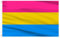 AhfuLife Drapeau Pansexuel Arc-en-Ciel LGBT 90x150cm, 1Pcs Drapeau Gay Pride Double Face avec Œillets Laiton en Polyester pour Pride Day Marche des Fiertés Événement Decor Jardin Bar Masion