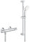 Grohe Grohtherm 500 Thermostatic Shower Mixer Bar with Riser Rail, Shower Head & Hose 34806000