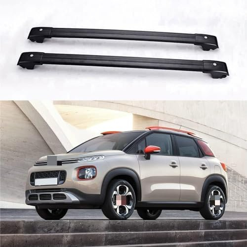 DRYFAL DachträGer RelingträGer für Citroen C3 AIRCROSS 2017-2021 Dachgepäckträger Aluminium mit Dachreling für Fahrradträger Dachboxen Skihalter