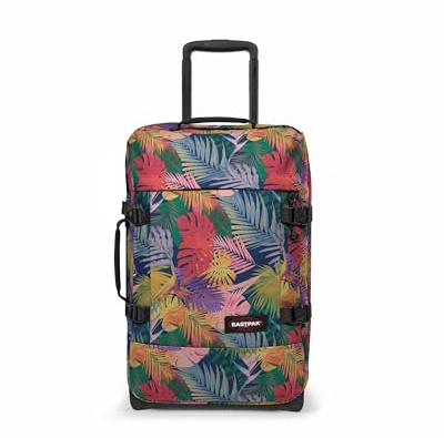 Eastpak Tranverz S Kabinentrolley 42L (51 x 32,5 x 24 cm), robuster Koffer mit Rollen, leichtes Handgepäck mit 2 Fächern, Teleskopgriff & TSA-Schloss - Brize Retro Navy