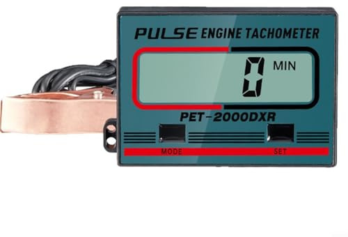 CNANRNANC Handheld Digital Tachometer For 2-4 Engines, Inductive Rpm Counter With Auto Power Off, For Chainsaw Motorcycle Generator Black
