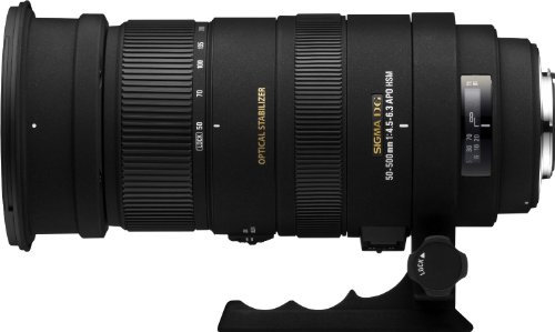 Sigma 50-500mm f/4-6.3 APO EX DG HSM Optical Stabilised Zoom Lens Canon Fit-Black