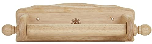 apollo THE HOUSEWARES BRAND Beech Wall Towel Holder for Kitchen, NATURAL