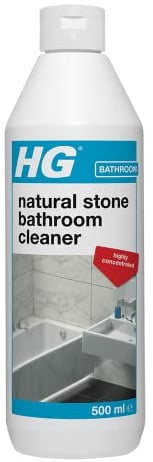 HG Natural Stone Bathroom Cleaner, Bath & Shower Cleaner for Tiles, Highly Concentrated For Tiled Wall & Bathroom Floor, Limescale Remover & Soap Scum Remover - 500ml