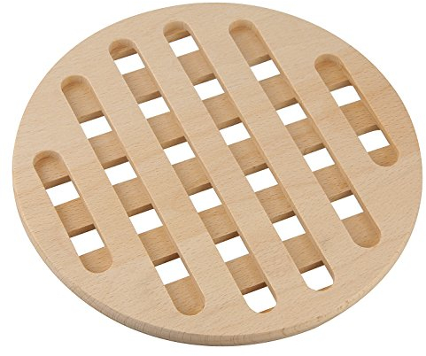 Fackelmann Untersetzer Buche FAIR, Topf- und Pfannenuntersetzer aus FSC-zertifiziertem Holz (Farbe: Braun), Menge: 1 Stück