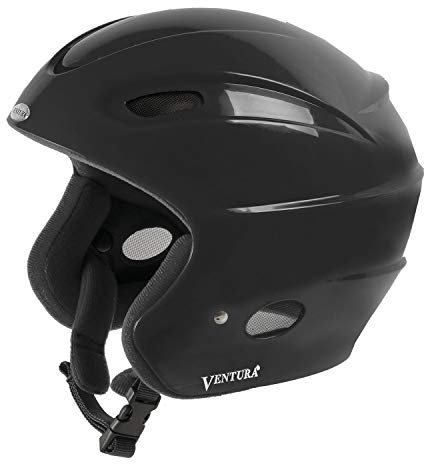Ventura Skihelm Racing Star II Kids, Schwarz, 48-54 cm
