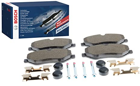 Bosch Automotive BP1231 Bremsbeläge - Vorderachse - ECE-R90 Zertifizierung - vier Bremsbeläge pro Set, 0 986 494 582, black