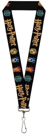 Buckle-Down Lanyard-1.0-Harry Potter Hufflepuff/Ravenclaw/Gryffindo Chaîne de clé, Multicolore, Taille Unique Mixte