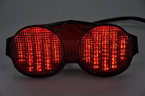 Topzone lighting clear lens MOTORRAD LED-Rücklichter Rücklicht mit integrierten Blinker Lampe Indikatoren für Yamaha 2001-2002 R6
