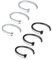 Briana Williams 6stk Nasenring Nasenpiercing Fake Nase Lippe Ring Set 20G 18G 16G 6mm/8mm/10mm/12mm Chirurgenstahl Piercing Nasen Schmuck