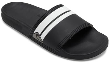 Quiksilver Herren Rivi Slide Peeptoe Sandalen, Schwarz Black Black White Xkkw, 47 EU