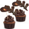 Blulu 60 Stücke Cowboy Hüte und Stiefel Cupcake Toppers Western Cowboy Cupcake Toppers für Western Theme Party Geburtstag