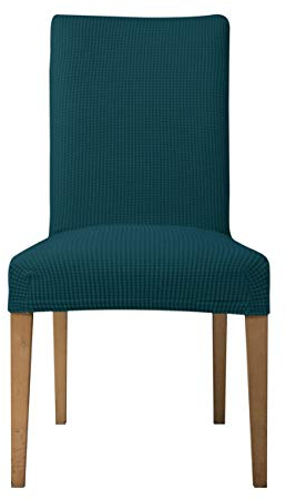 EBETA E Stuhlhussen 6 Stück, Elastische Stuhlbezug, Stretchhusse Stuhlüberzug Jacquard Hussen für Hochzeit Partys Bankett Deko, bi-Elastic Spannbezug (Olivgrün, 6 Stück)