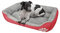 wuuhoo® Hundebett Lucky 45cm für kleine und mittelgroße Hunde - weiches Haustierbett, waschbares Hundekörbchen für Hund oder Katze, Flauschiger Hundekorb - rot