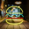 LED Neonlicht Zeichen Burger Leuchtreklamen Sign Light Hängende Neonlichter Betrieben von USB für Home Bar Bier Fenster Shop Zimmer Puby Deko Licht