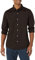Goodthreads Men's Long-Sleeved Slim-fit Stretch Poplin Shirt, Dark Brown, XL