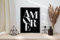 Handmade By Stukk Amore Typografie Schlafzimmer Minimalistische Liebe Wandkunst Home Room Decor Druck Poster
