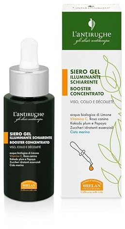 Helan L'Antifalten-Serum Vitamin C Gel Booster, Konzentrat für die Hautpflege, aufhellend, Gesichtsserum Skin Care Anti-Falten, Antiaging, stimuliert Kollagen gegen blaues Licht, auch empfindliche