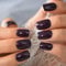 Dark Purple Medium Squoval Faux Ongles Glossy Full Cover Pure Color Fake Nails 24pcs/kit
