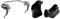 cyclingcolors Coppia Leva Freno Doppio Controllo Leve Bici Corsa Vintage & Paramani coprisupporto Gomma Nero Bici Ricambio Leve Freni Compatible con capagnolo Shimano 600 Arabesque mafac