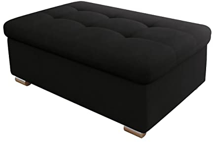 Mirjan24 Hocker Niko groß Sitzhocker Polsterhocker Sitzbank Fußbank Pouf Farbauswahl (Uttario Velvet 2980)