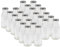 24 leere Glasflaschen Flaschen 263ml mit Schraub-Deckel Silber zum selbst befüllen von Milchflaschen, Saftflaschen, Smoothie Flaschen TO43 0,25l
