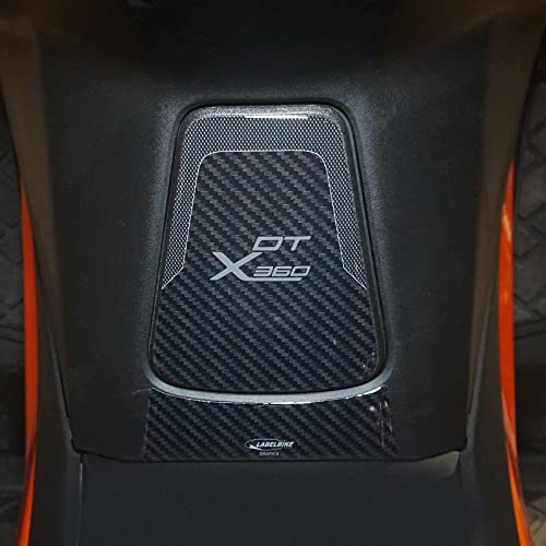 labelbike - 3D Harz Aufkleber Roller Türschutz kompatibel mit Kymco DTX 360 125 300 350