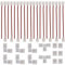 GTIWUNG 34 Stück 2 Polig LED Strip Connector Kit, 8mm LED Stripe Verbinder, 2Pin Verbindungskabel Verbinder, Lückenloser Anschluss, für 8mm Breit SMD 3528 2835 Einfarbige LED Streifen Stripes