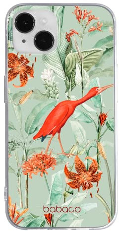 ERT Group Handyhülle für Apple iPhone 14 Original und offiziell Lizenziertes Babaco Muster Flowers 049 optimal an die Form des Handy angepasst, hülle aus TPU