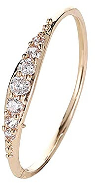 Yowablo Verlobungs-Rundschliff-Zirkon-Frauen-Hochzeits-Ring-Schmuck-Ringe Frauen-voller -Damen-Ring Der Ringe Ketten