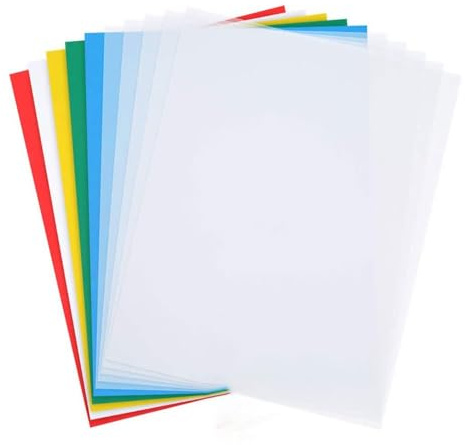 10 Blatt Transferpapier, 23 x 14 cm, wasserlösliches Transparentpapier für Stoff, Leinwand und Stickerei (gelb)