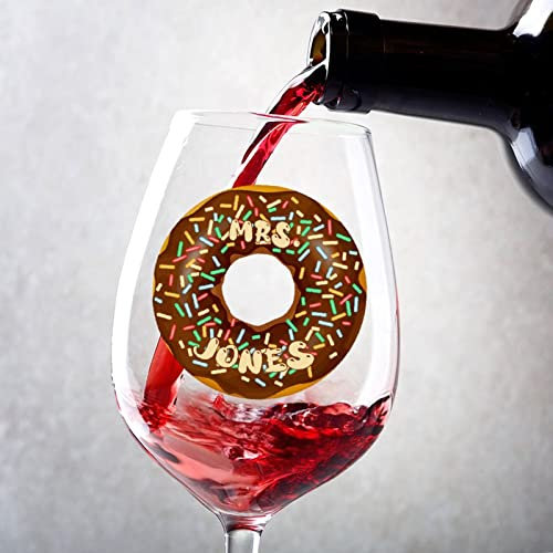 Rimego Copas de vino tinto con nombre personalizado, juego de 2 copas de vino para vino tinto y blanco, degustación de vino profesional, 11 onzas